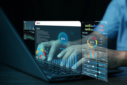 Computer systems analyst testing business software